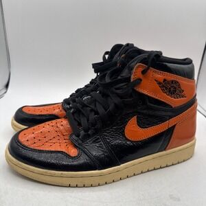 Size 7.5 - Jordan 1 Retro OG High Shattered Backboard 3.0 Orange & Black